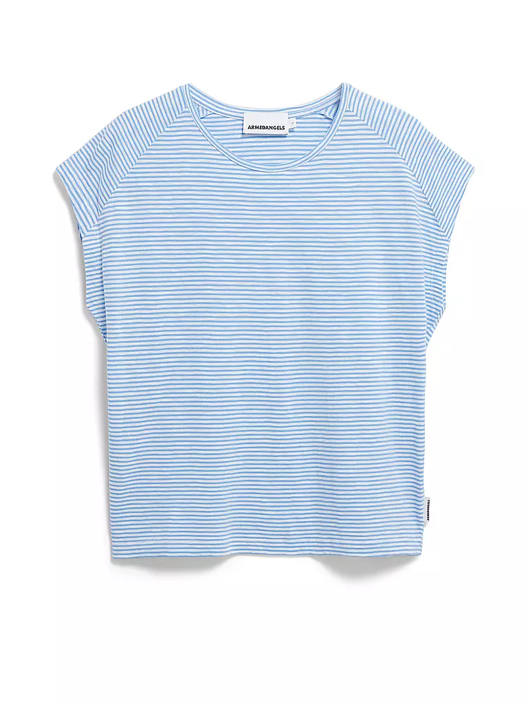 ARMEDANGELS | Camiseta ONELIAA LOVELY STRIPES | Azul claro
