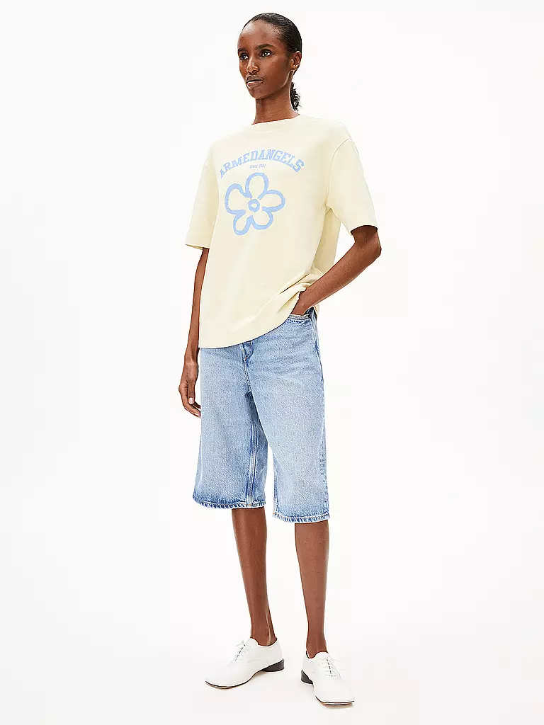 ARMEDANGELS | Camiseta TARJAA LOGO FLOWAA | Crema