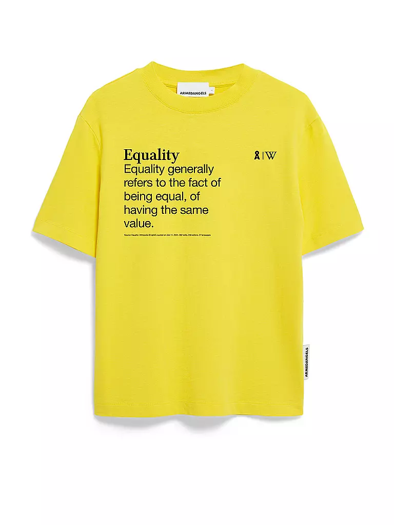 ARMEDANGELS | Camiseta TARJAA WIKIPEDIA | Amarillo