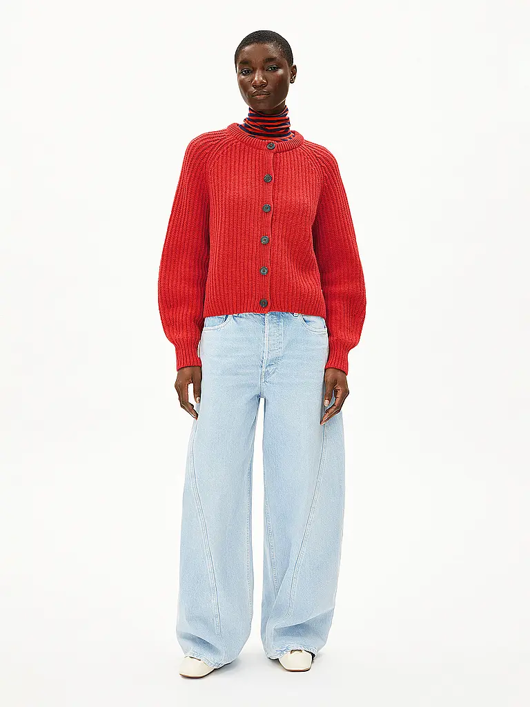 ARMEDANGELS | Cardigan SELMAA | Rojo