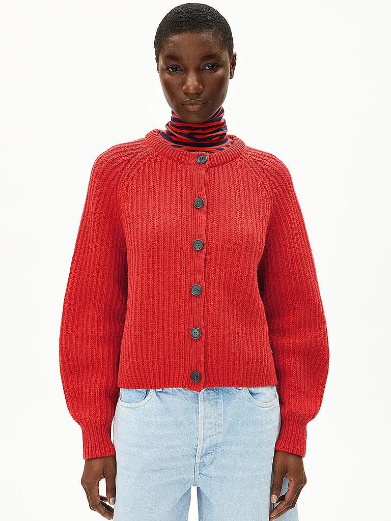 ARMEDANGELS | Cardigan SELMAA | Rojo