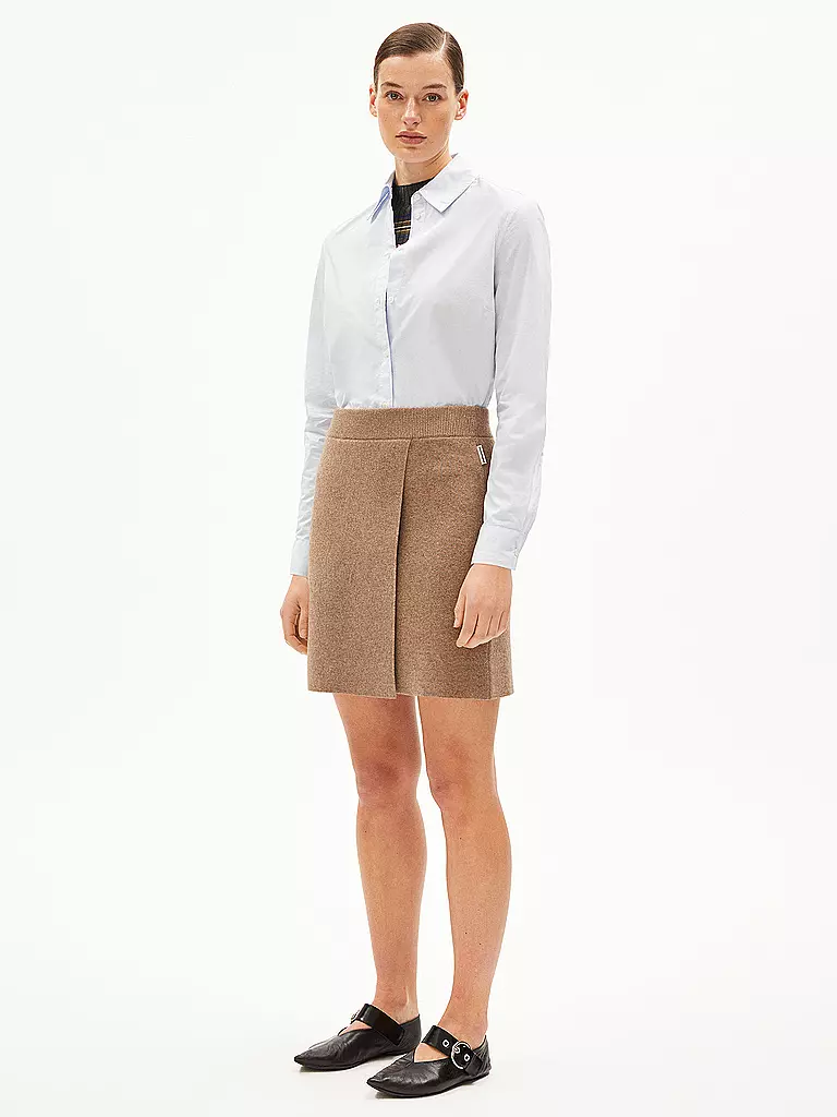 ARMEDANGELS | Falda de punto DARLAA | camel