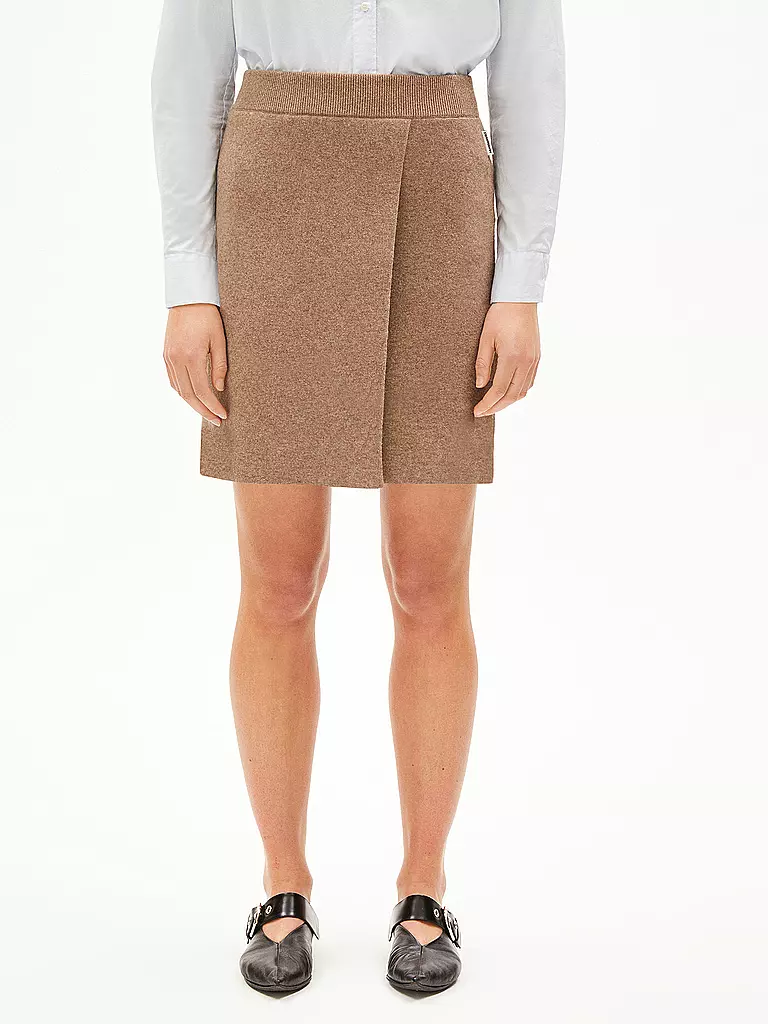 ARMEDANGELS | Falda de punto DARLAA | camel