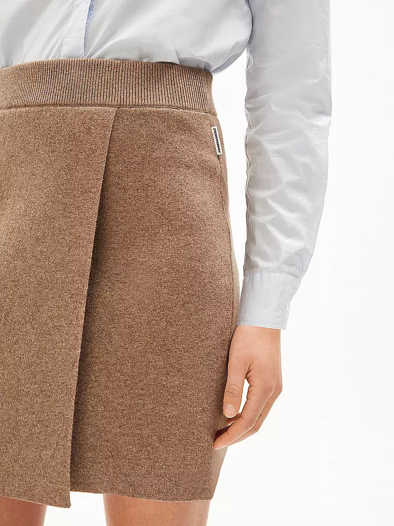 ARMEDANGELS | Falda de punto DARLAA | camel