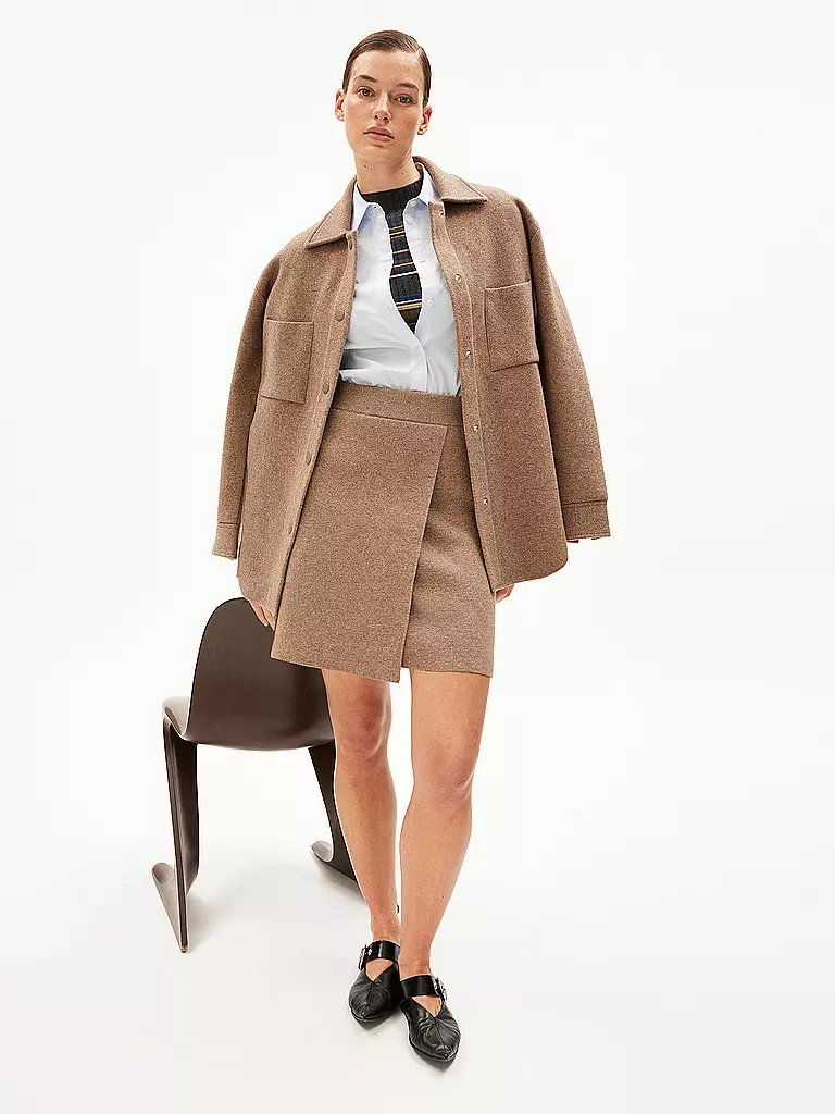 ARMEDANGELS | Falda de punto DARLAA | camel