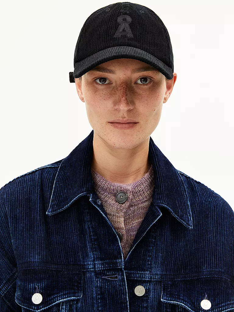 ARMEDANGELS | Gorra YENAAS CORDUROY | Negro