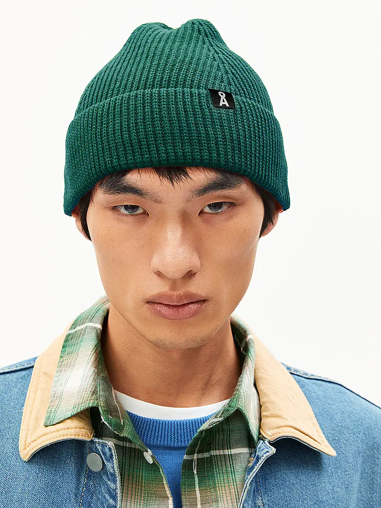 ARMEDANGELS | Gorro - Gorro NILDAAO | Verde oscuro