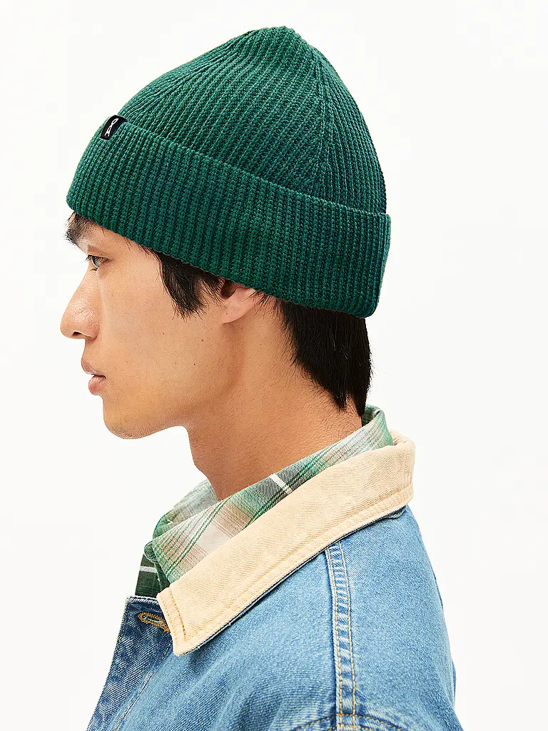 ARMEDANGELS | Gorro - Gorro NILDAAO | Verde oscuro