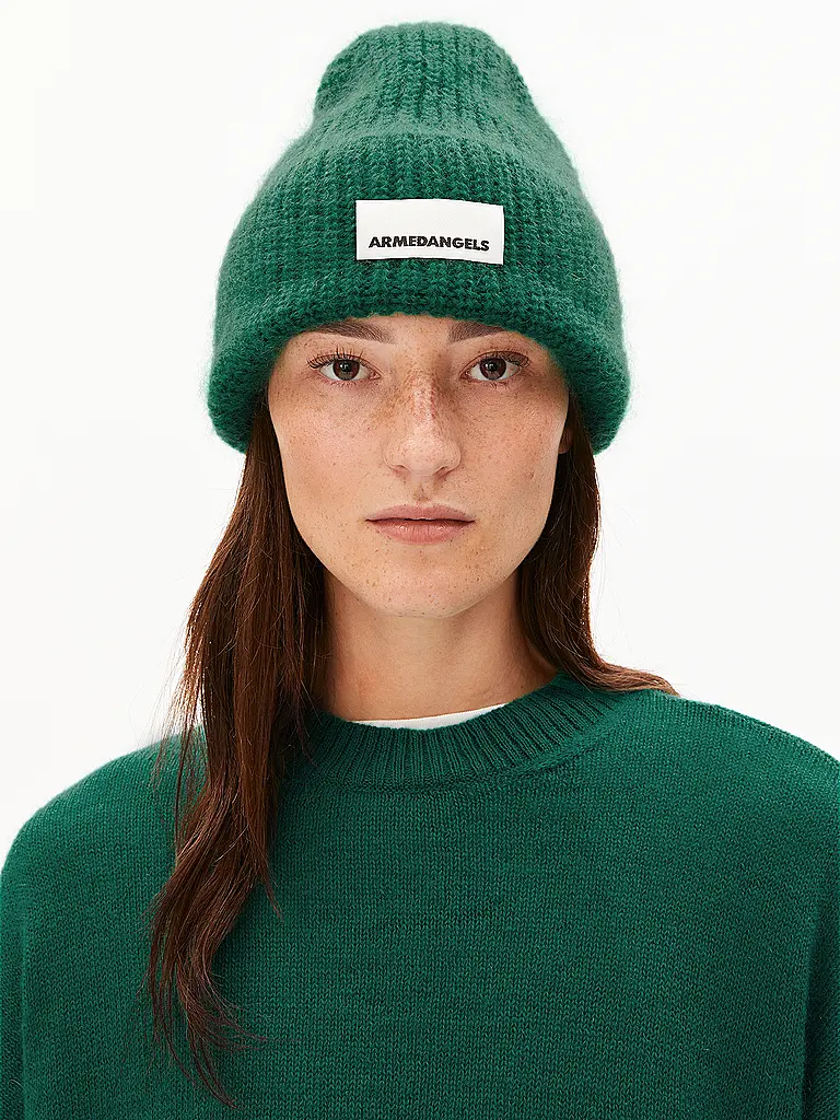 ARMEDANGELS | Gorro - Gorro SNOWAA | Verde oscuro