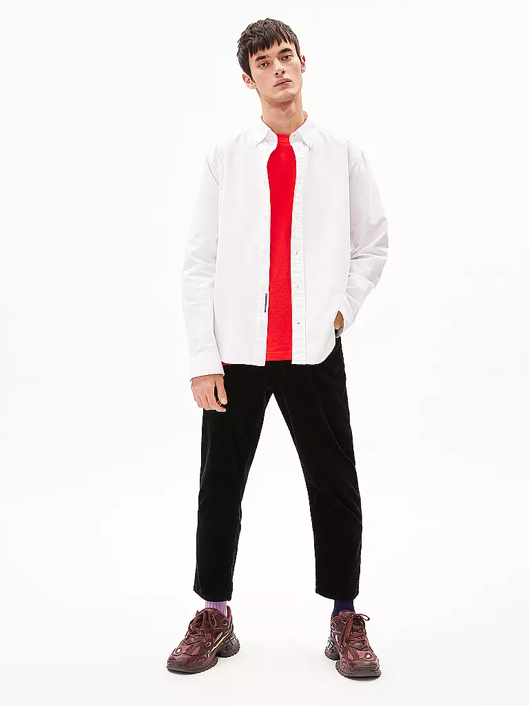 ARMEDANGELS | Hemd Regular Fit LAAROX  | Blanco