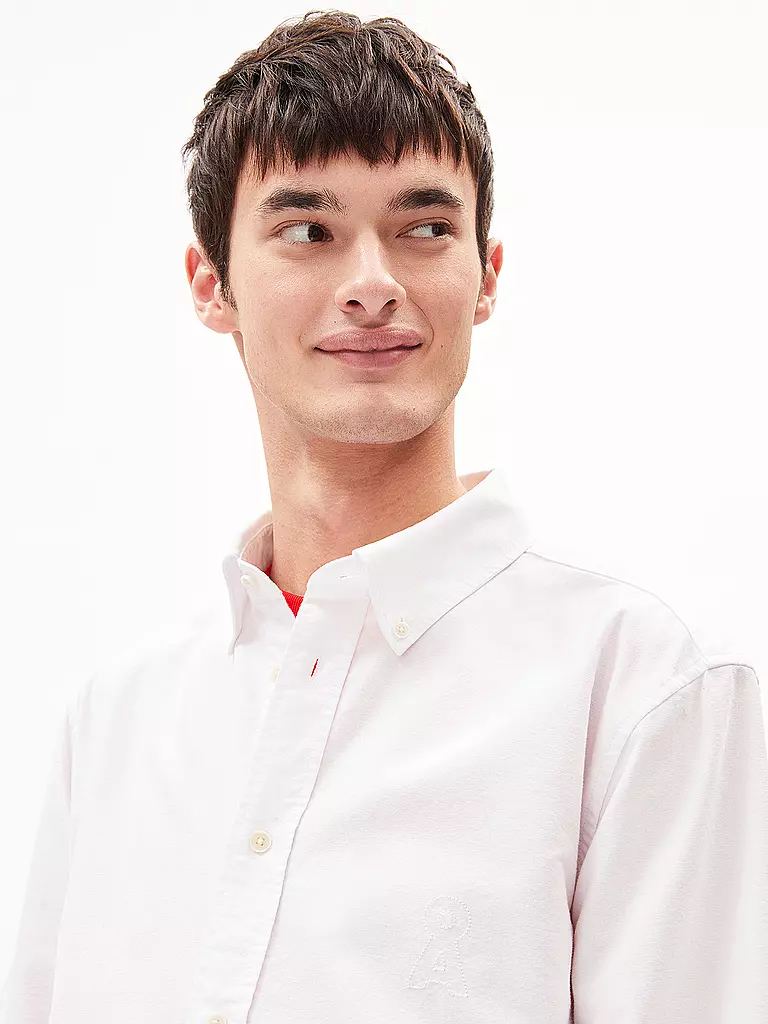 ARMEDANGELS | Hemd Regular Fit LAAROX  | Blanco