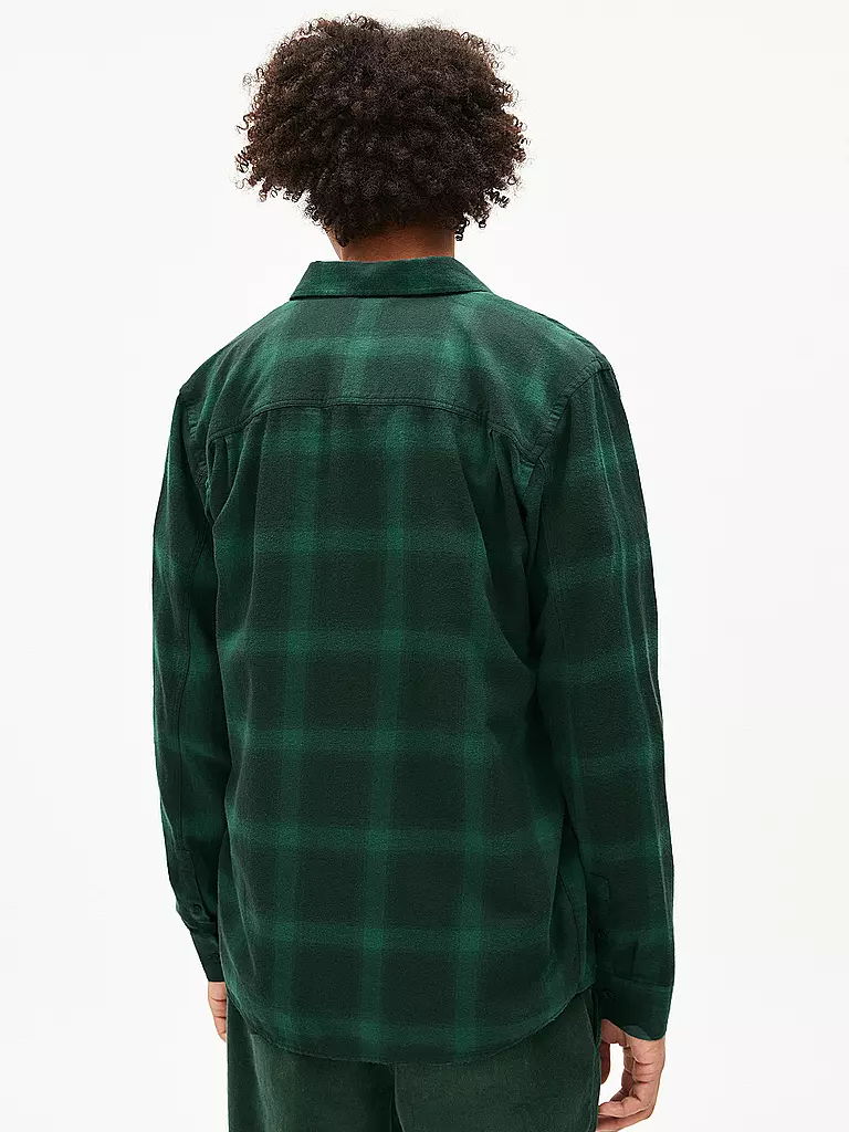 ARMEDANGELS | Hemd SKOVAA  | Verde oscuro