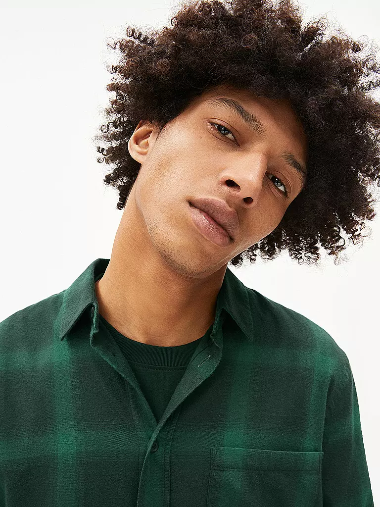 ARMEDANGELS | Hemd SKOVAA  | Verde oscuro