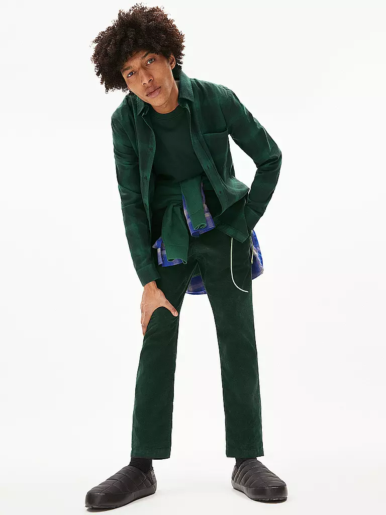 ARMEDANGELS | Hemd SKOVAA  | Verde oscuro