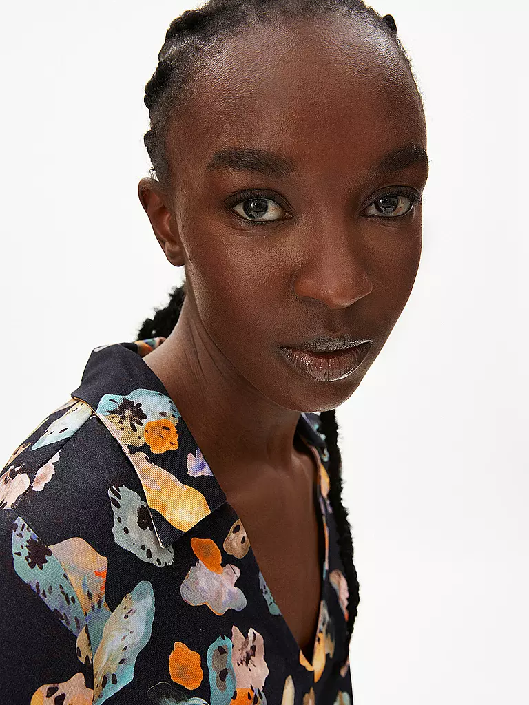 ARMEDANGELS | Hemdblusenkleid DESIRAA | Azul oscuro