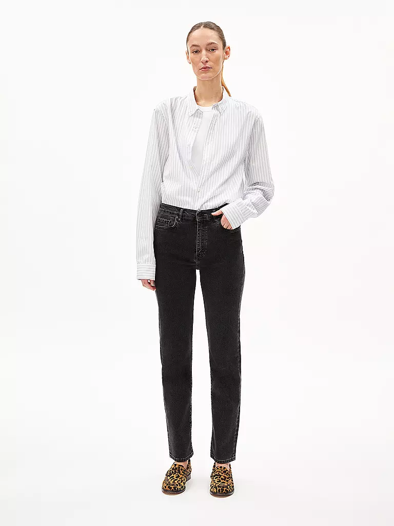 ARMEDANGELS | Jeans de corte recto CARENAA | Negro