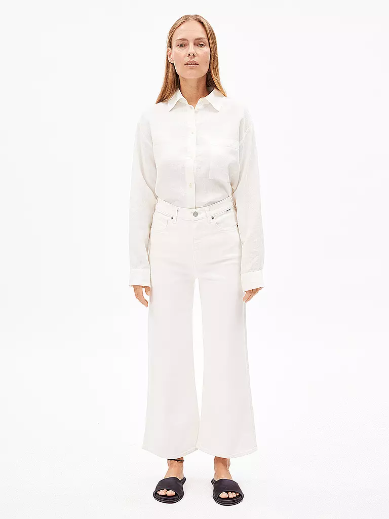 ARMEDANGELS | Jeans de pierna ancha 7/8 MURLIAA CROPPED | Blanco