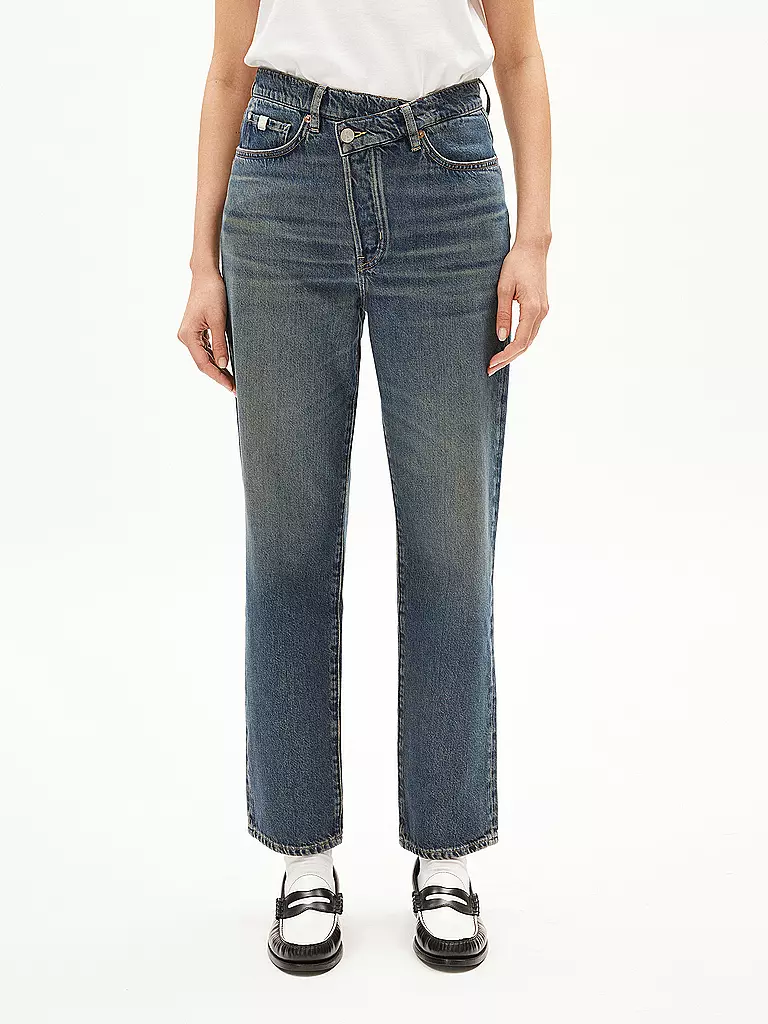 ARMEDANGELS | Jeans Straight Fit 7/8  AAIKALA | Azul