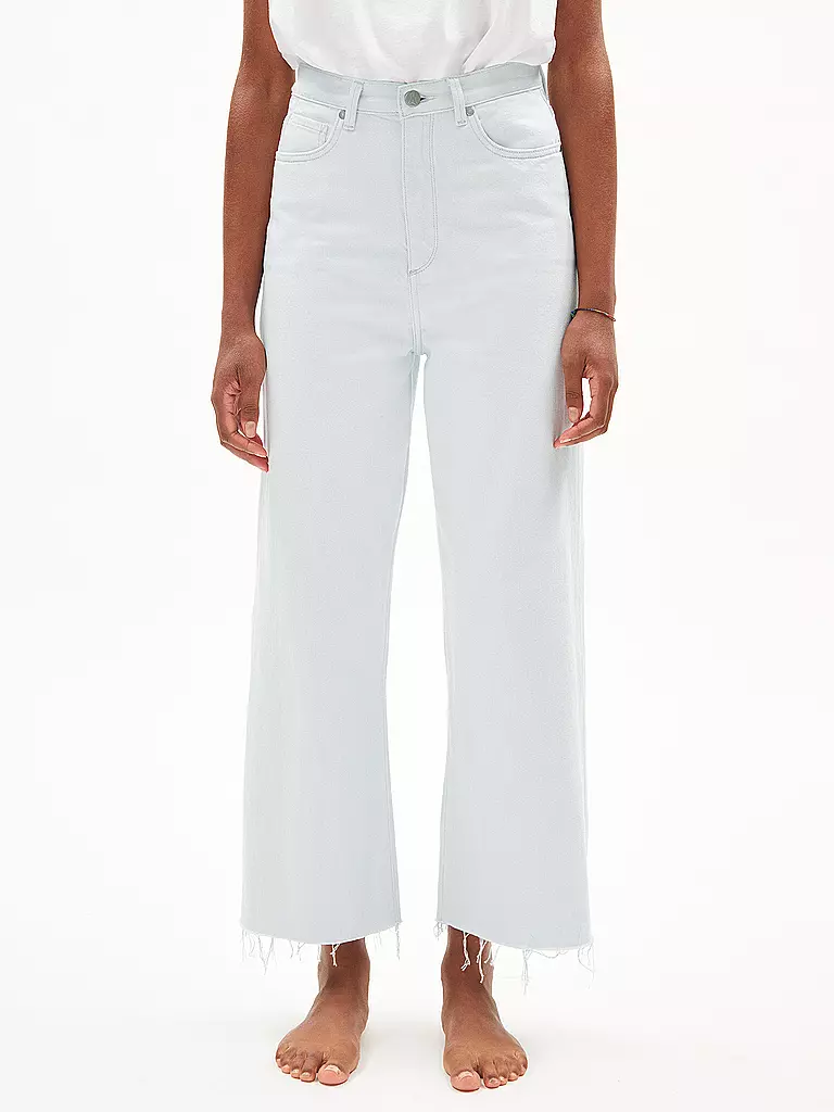 ARMEDANGELS | Jeans Wide Leg ENIJAA CROPPED | Blanco