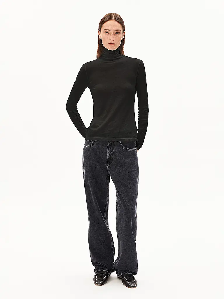 ARMEDANGELS | Jersey de cuello alto GRAZILIANAA | Negro