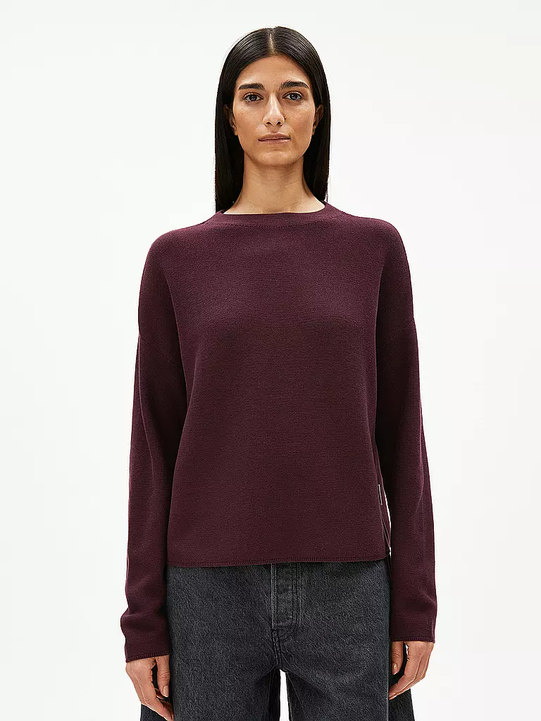 ARMEDANGELS | Jersey MERINAA | dunkelrot