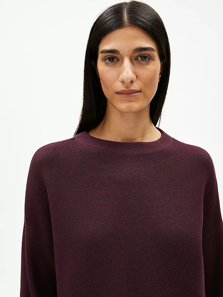 ARMEDANGELS | Jersey MERINAA | dunkelrot