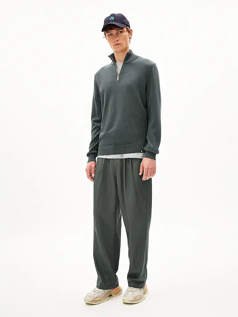 ARMEDANGELS | Jersey Troyer FAABES | Verde oscuro