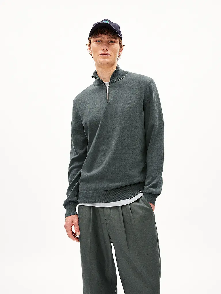 ARMEDANGELS | Jersey Troyer FAABES | Verde oscuro
