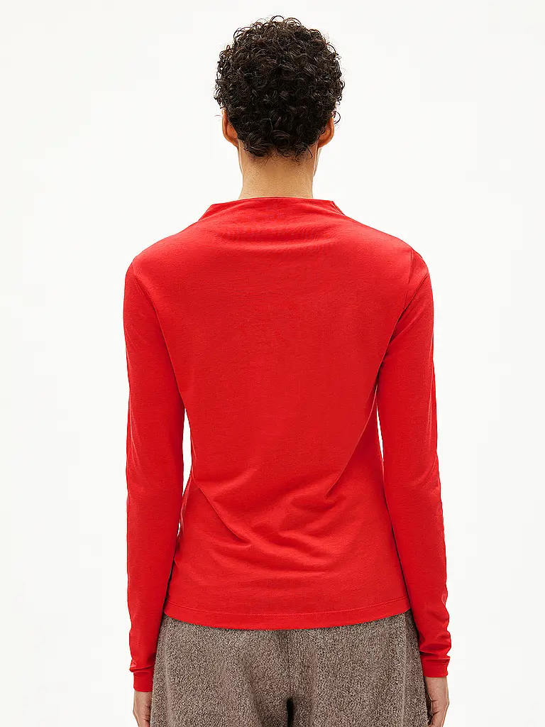 ARMEDANGELS | Langarmshirt CALUNAA | Rojo