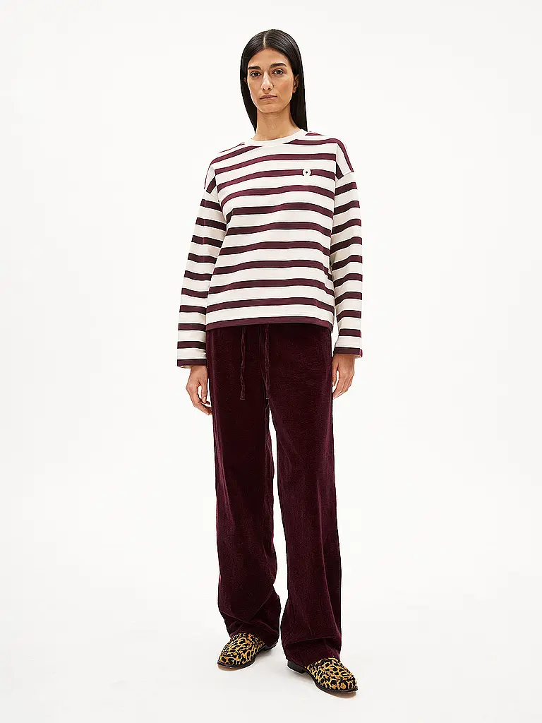ARMEDANGELS | Marlenehose  | Rojo oscuro