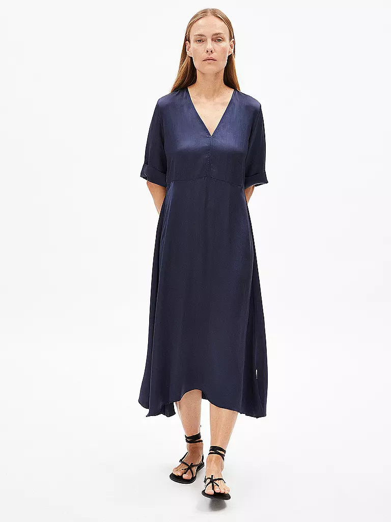 ARMEDANGELS | Midikleid VAALI | Azul oscuro