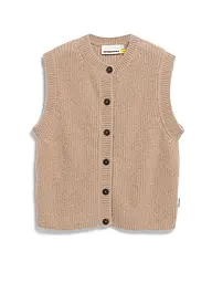 ARMEDANGELS | Nombre del producto: Gilet HELGAA
Marca: ARMEDANGELS
Color: camel
Categorías: Moda,Mujer

Largo de la manga: sin mangas
Escote: Cuello redondo
Material: Mohair,Lana
Estampado: Liso
Corte (Prenda exterior): Suelto
Estilo: Casual,Pure | Camel