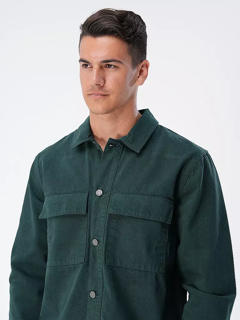 ARMEDANGELS | Overshirt AANOJ | Verde oscuro