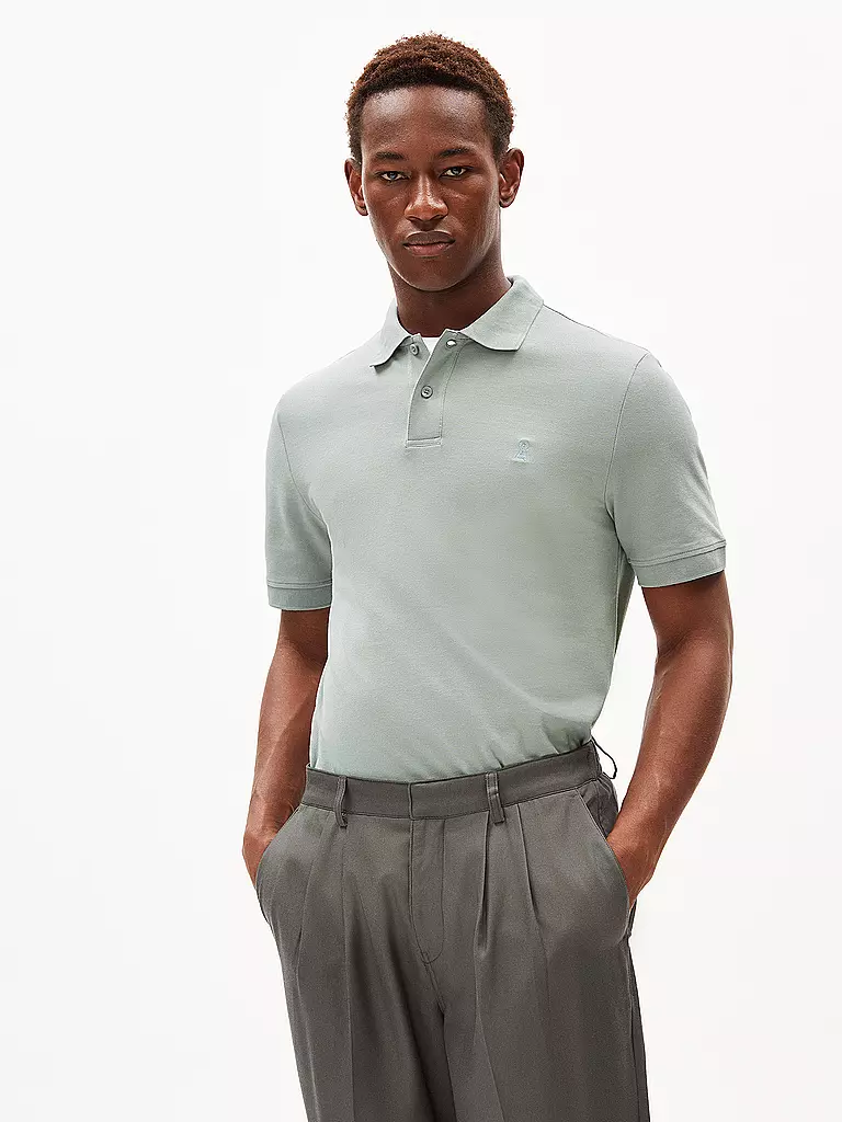 ARMEDANGELS | Poloshirt FIBRAA | Verde claro