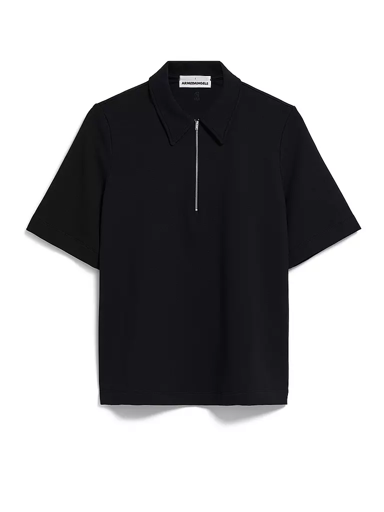 ARMEDANGELS | Poloshirt MARIAA GUADALUPE | Negro