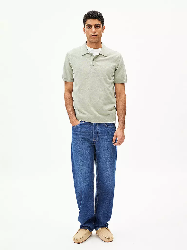 ARMEDANGELS | Poloshirt TAAKOS | Verde claro