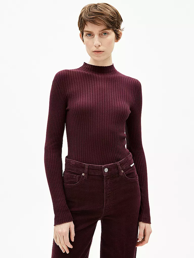 ARMEDANGELS | Pullover ALAANIA | Rojo oscuro