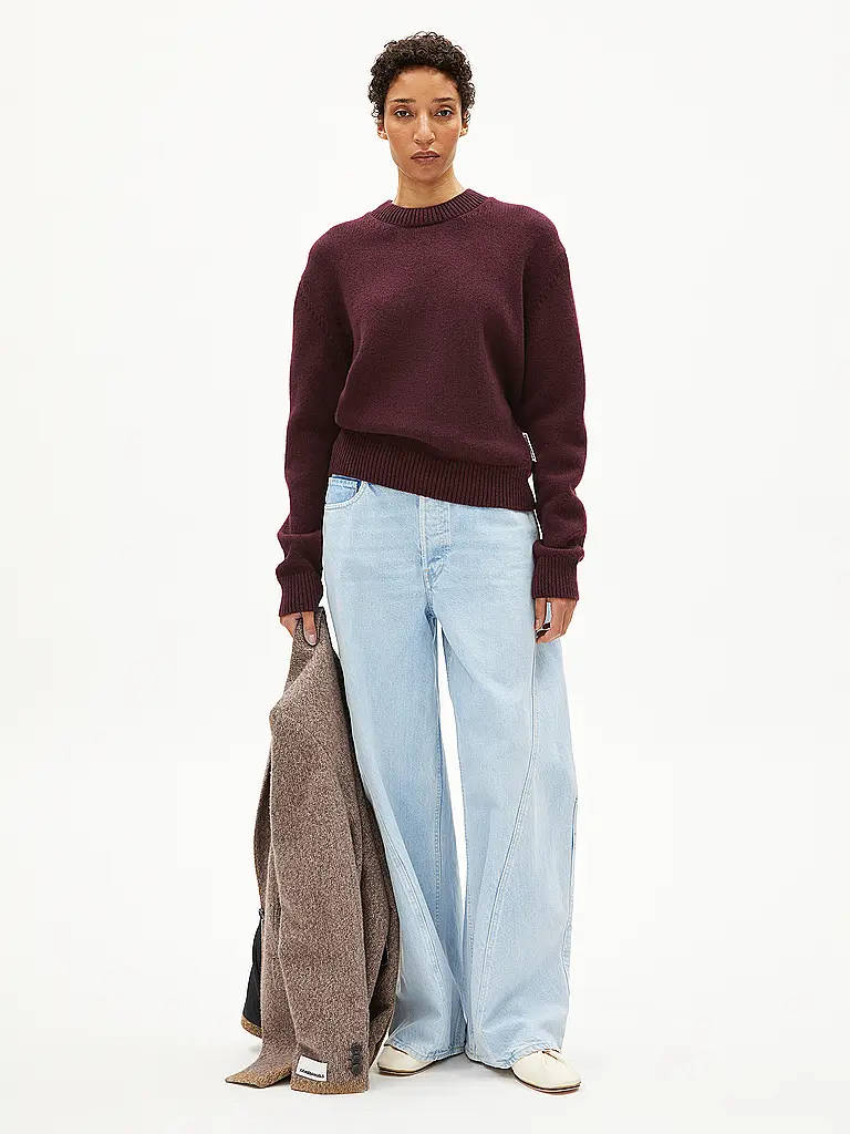 ARMEDANGELS | Pullover BALBAA | Rojo oscuro