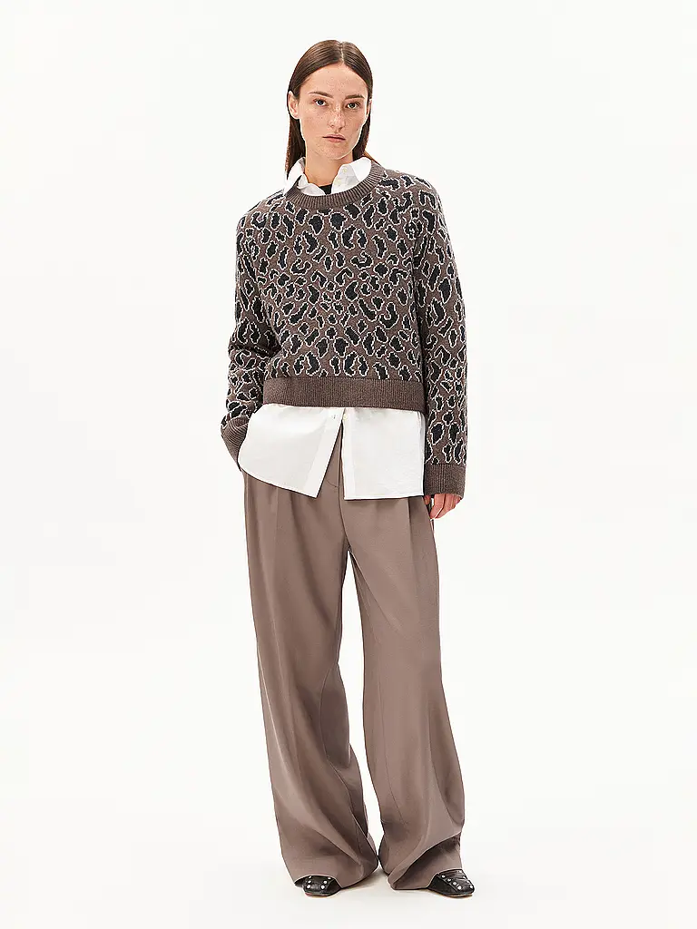 ARMEDANGELS | Pullover DILIRIAA LEOPAA | camel