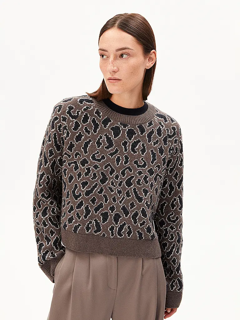 ARMEDANGELS | Pullover DILIRIAA LEOPAA | camel