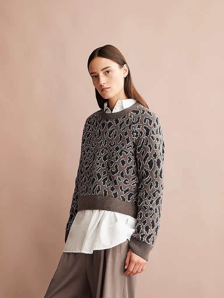 ARMEDANGELS | Pullover DILIRIAA LEOPAA | camel