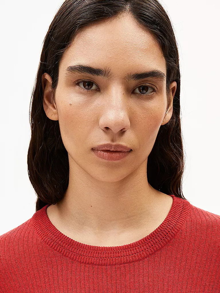 ARMEDANGELS | Pullover LIZAA LINO | rot