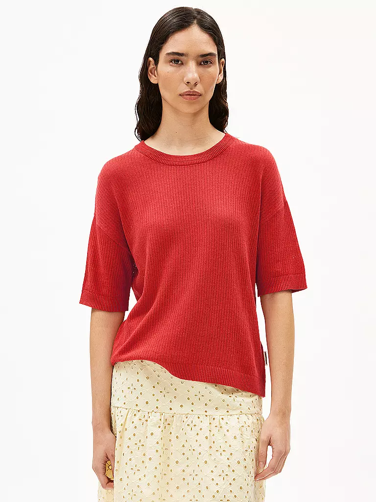 ARMEDANGELS | Pullover LIZAA LINO | rot
