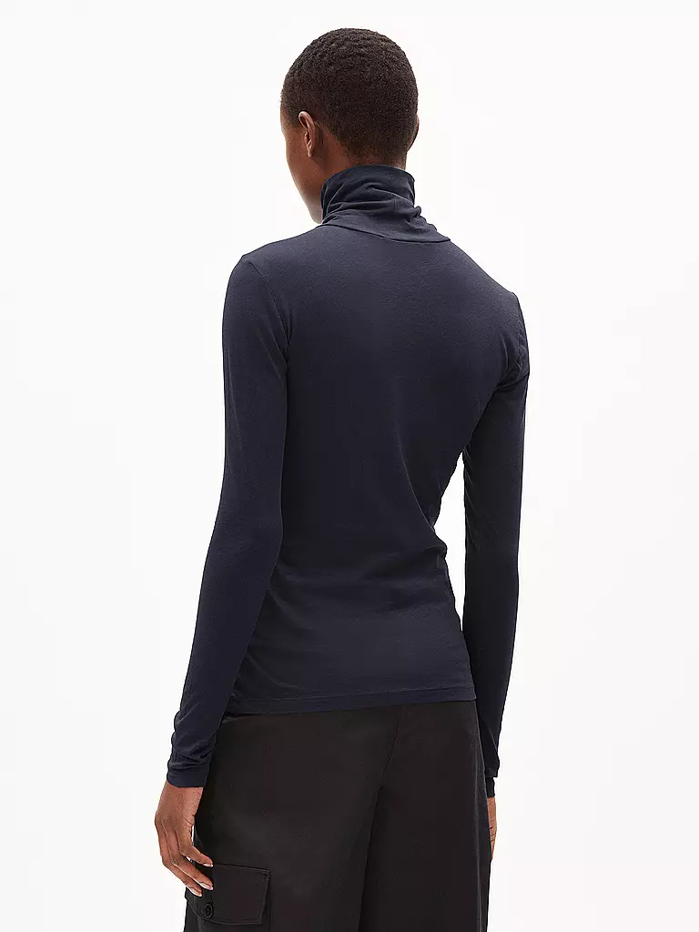 ARMEDANGELS | Rollkragenshirt GRAZILIAA | Azul oscuro