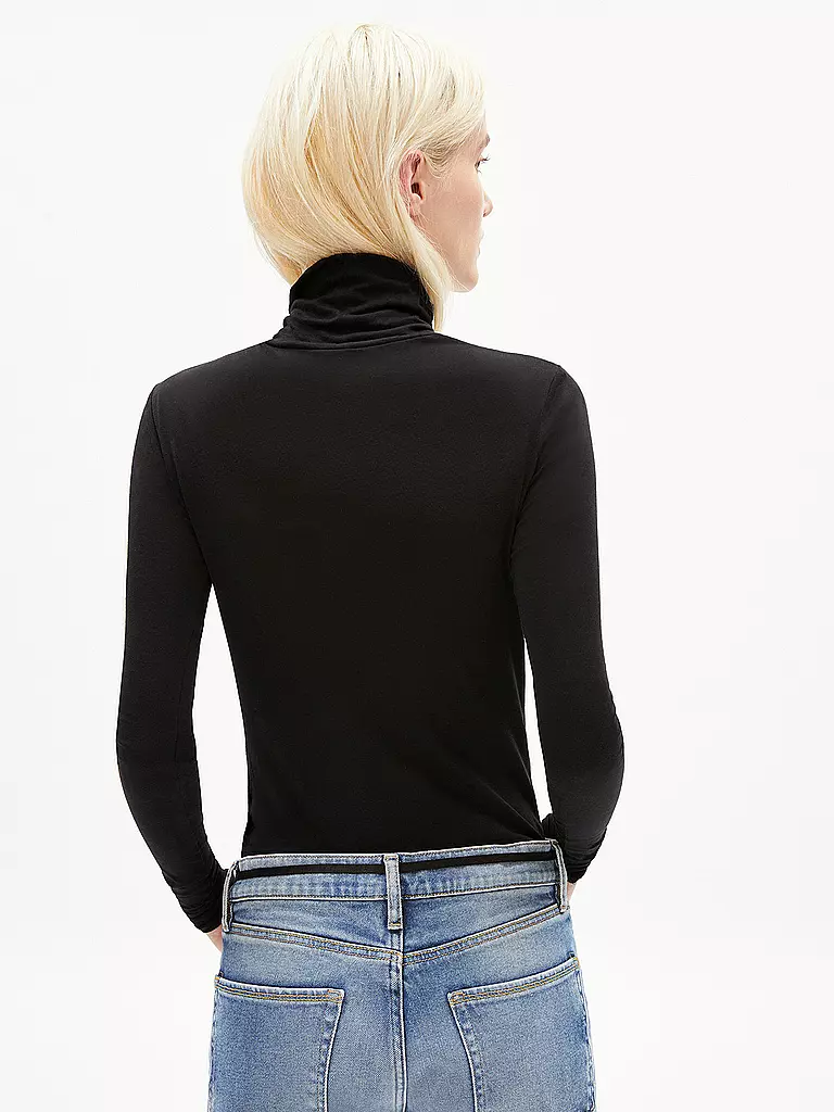 ARMEDANGELS | Rollkragenshirt MALANAA  | Negro