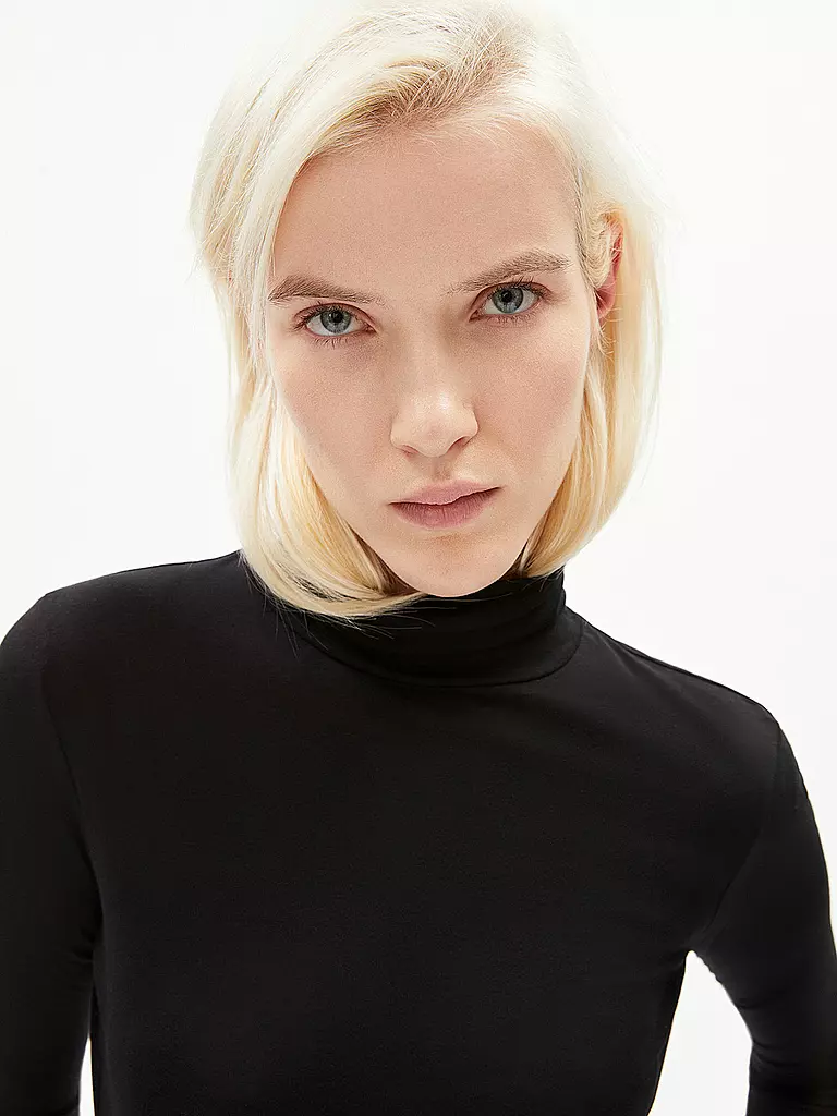 ARMEDANGELS | Rollkragenshirt MALANAA  | Negro