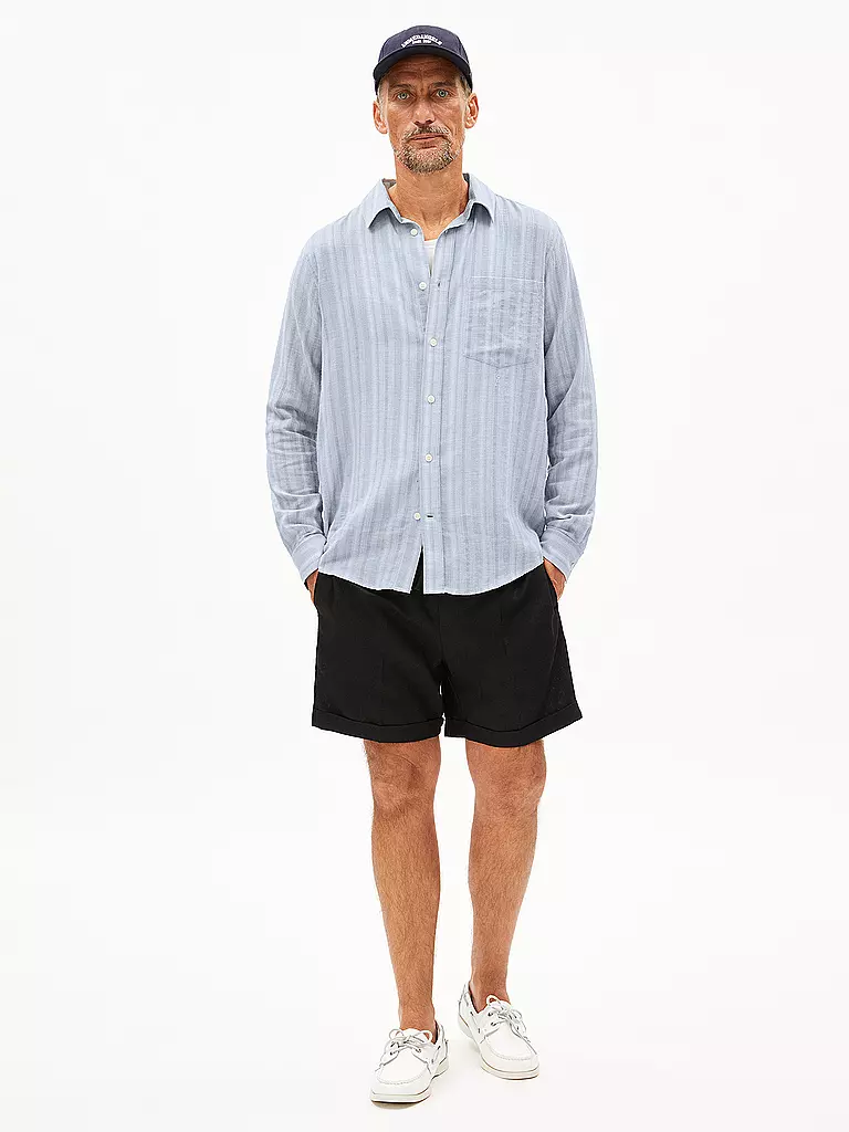 ARMEDANGELS | Sobrecamisa FLAAVIEN STRIPES | Azul