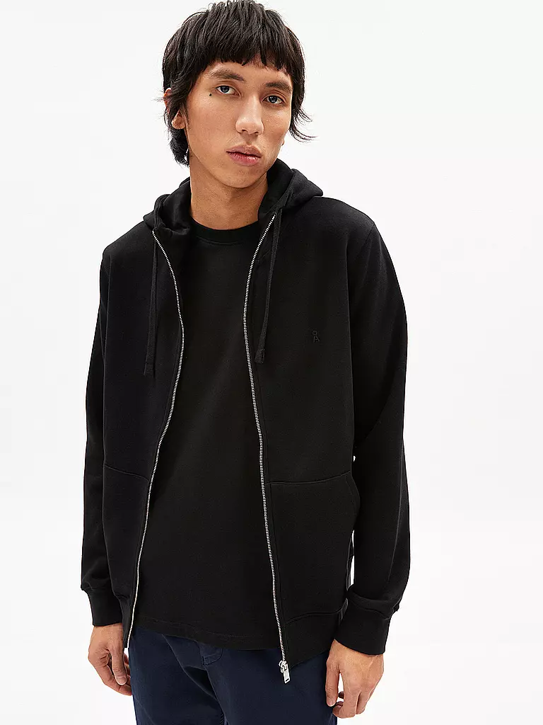 ARMEDANGELS | Sudadera con cremallera SAROMIAAN | Negro