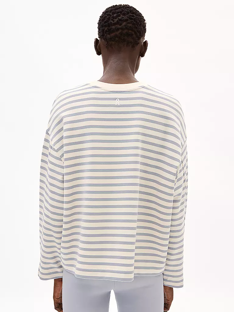 ARMEDANGELS | Sweater Oversized Fit FRANKAA  STRIPES | Crema