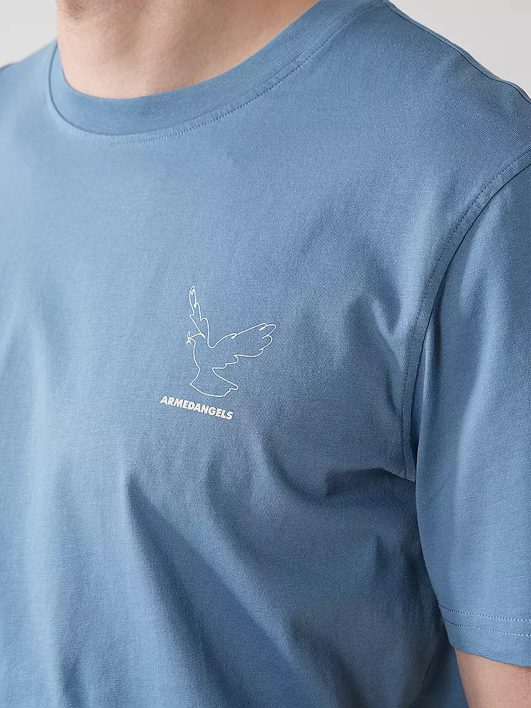 ARMEDANGELS | T-Shirt AADONI | Azul claro